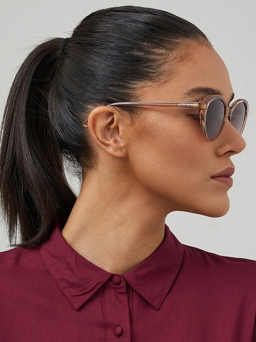 EN VOGUE  Brown Lens 52 mm Cat Eye Sunglasses