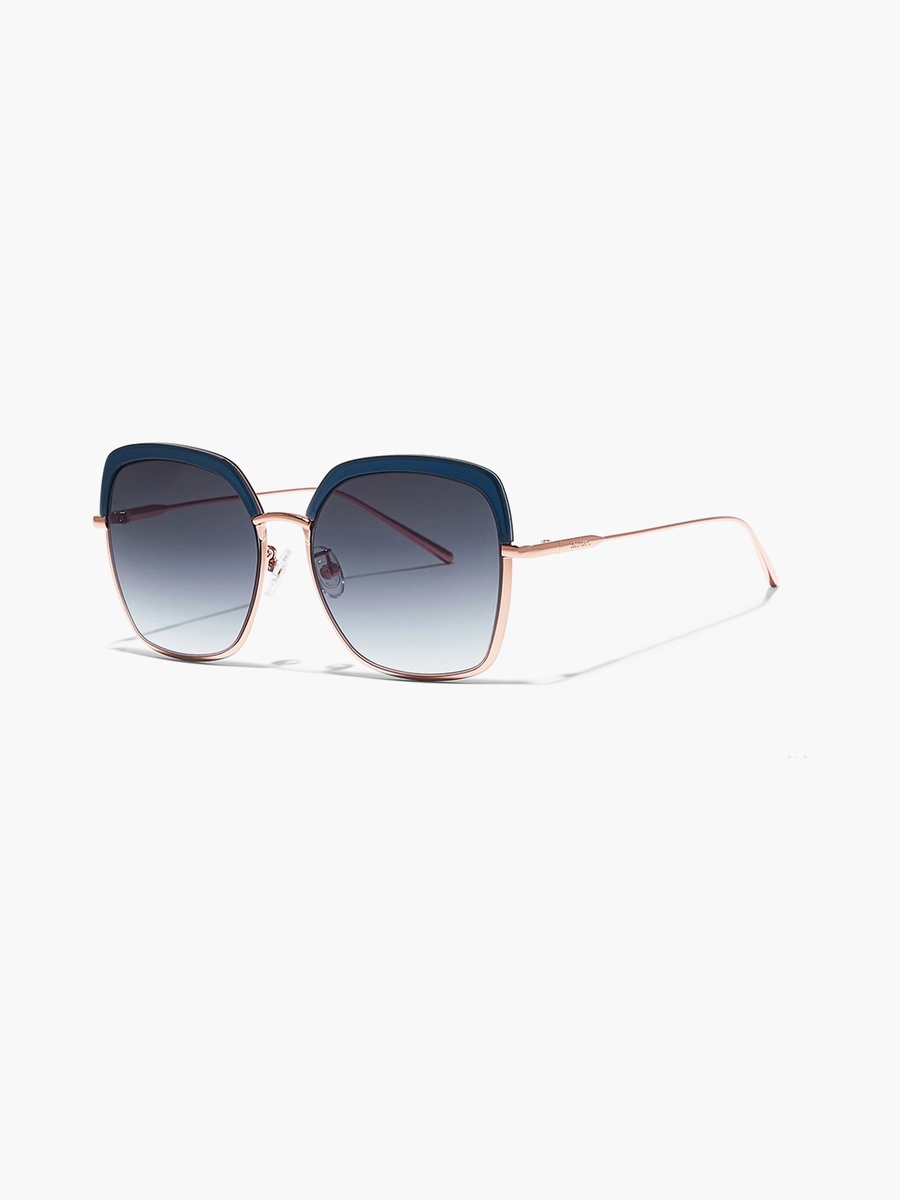 Women Blue Lens 56 mm Oversized Sunglasses - 30S-000118-2302