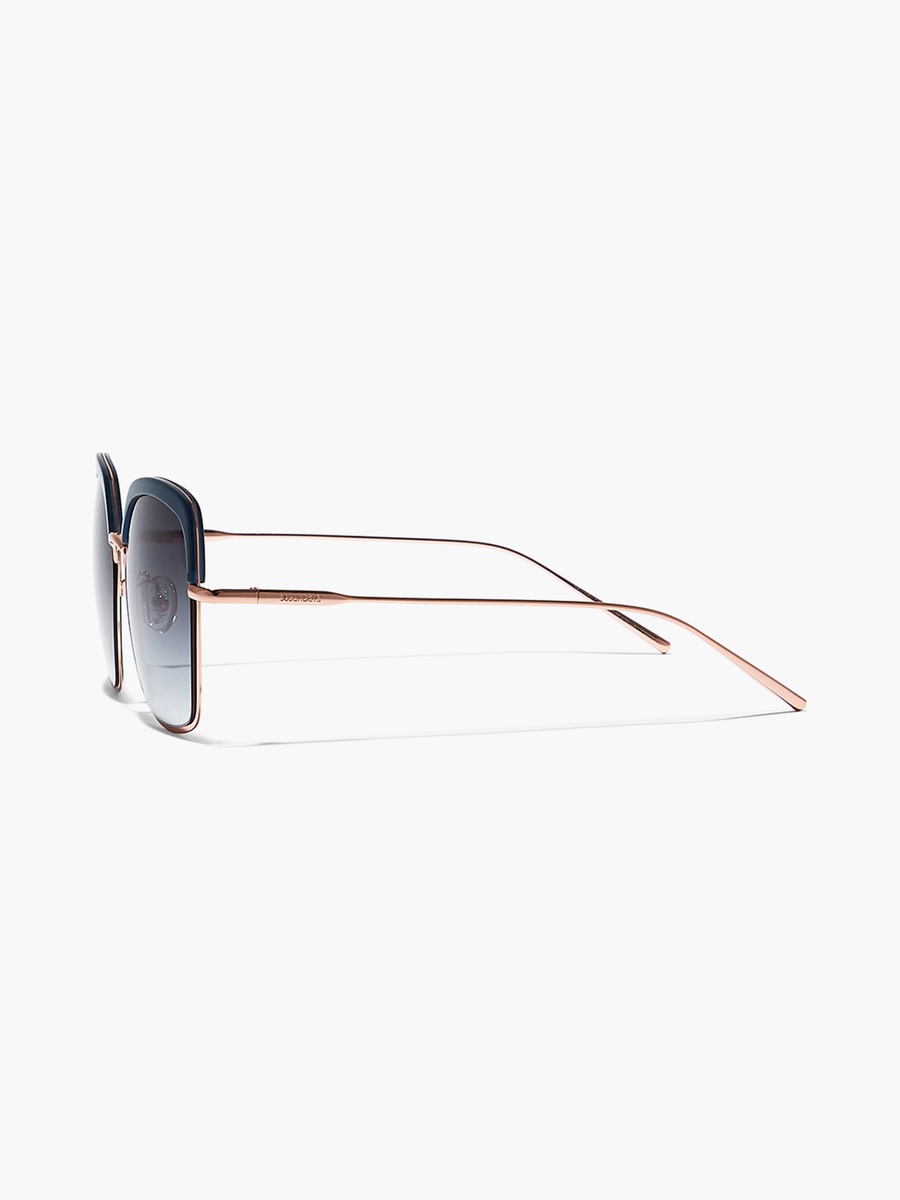 Women Blue Lens 56 mm Oversized Sunglasses - 30S-000118-2302
