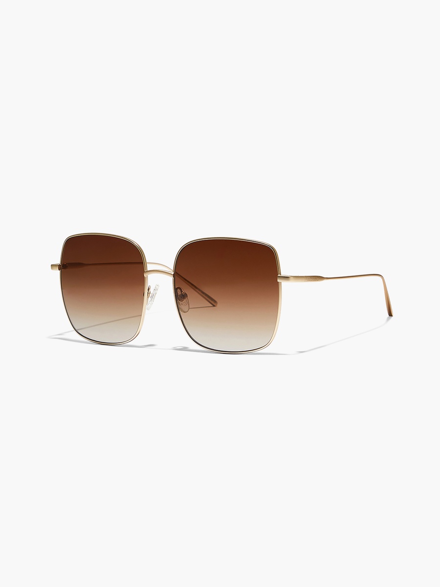 SQUARE ONE  Brown Lens 59 mm Oversized Sunglasses