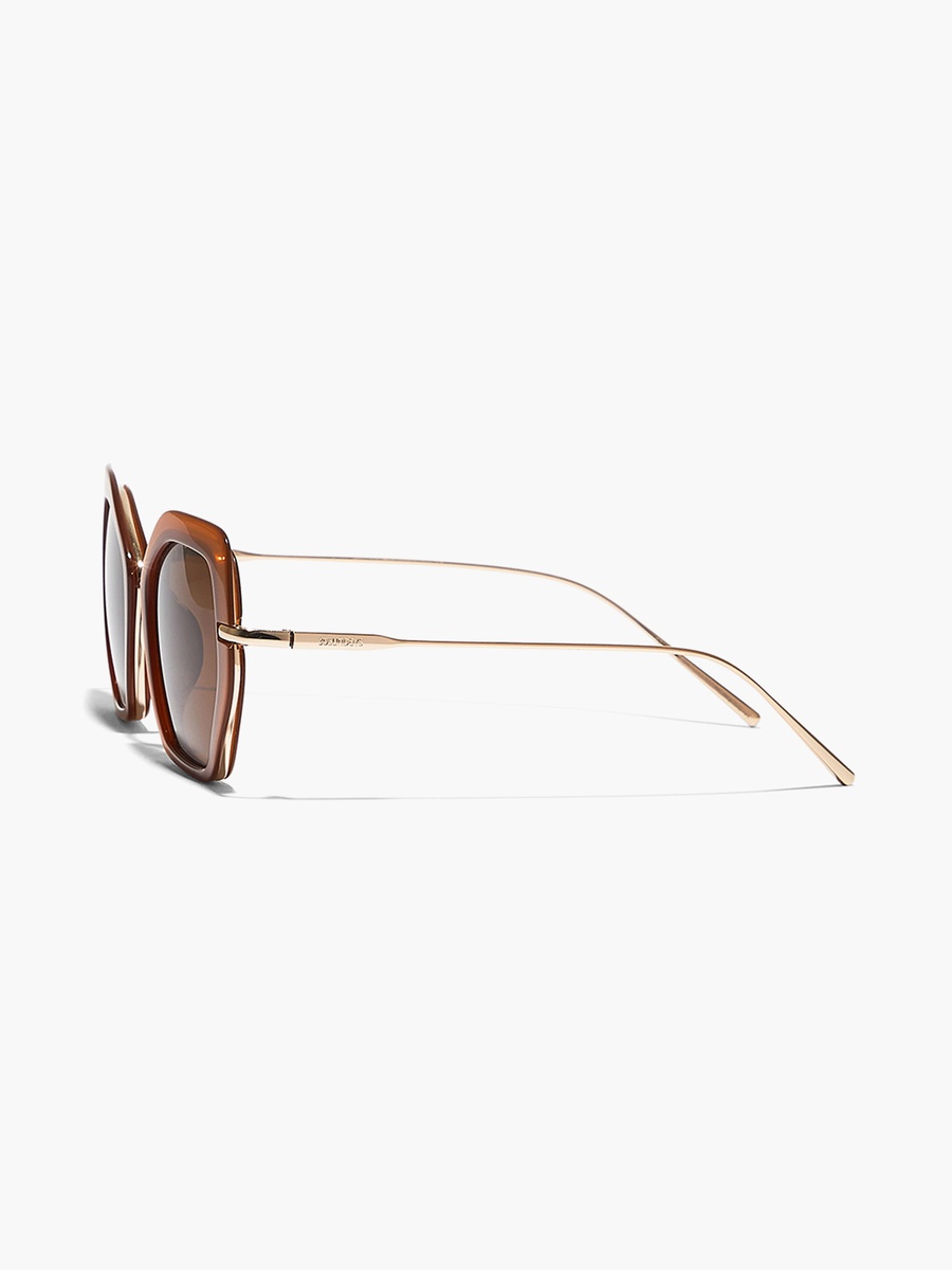 SHOOK  Brown Lens 48 mm Cat Eye Sunglasses