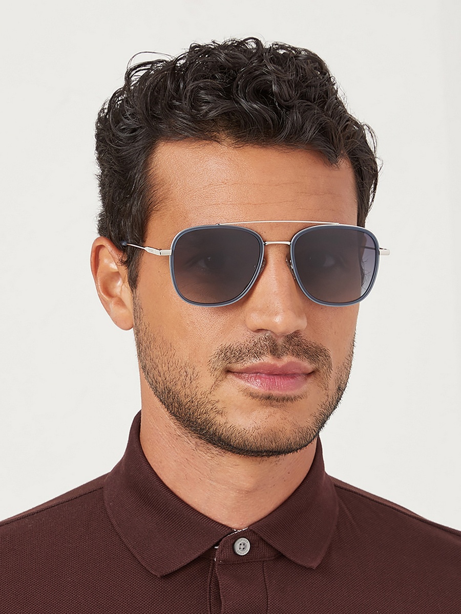 SQUARED AWAY  Grey Lens 55 mm Navigator Sunglasses