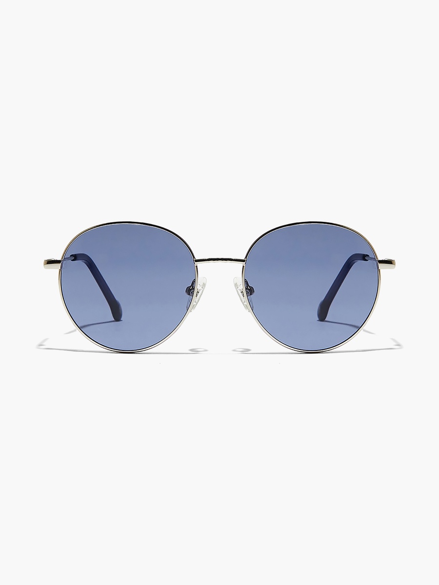 Unisex Blue Lens 52 mm Round Sunglasses - 30S-000206-1202
