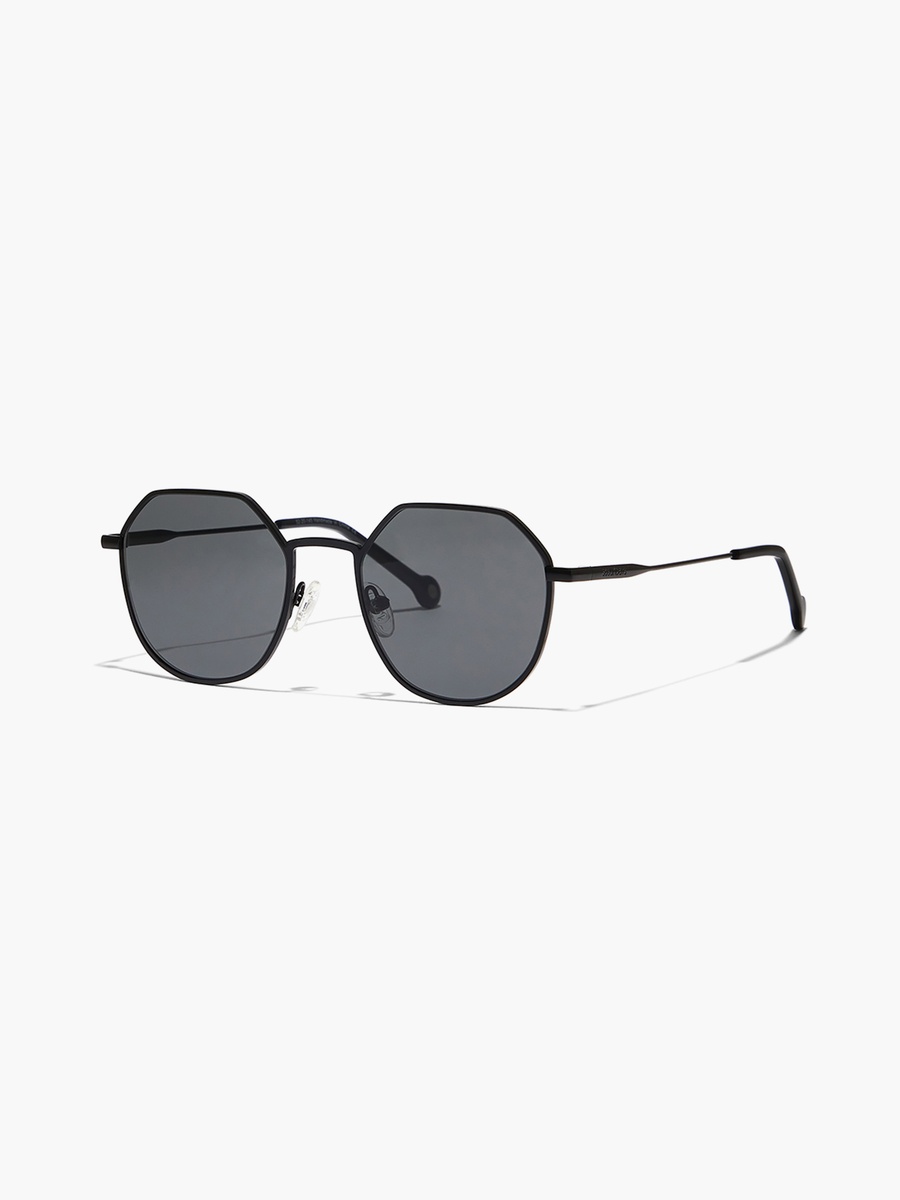 TURN UP  Black Lens 52 mm Geometric Sunglasses