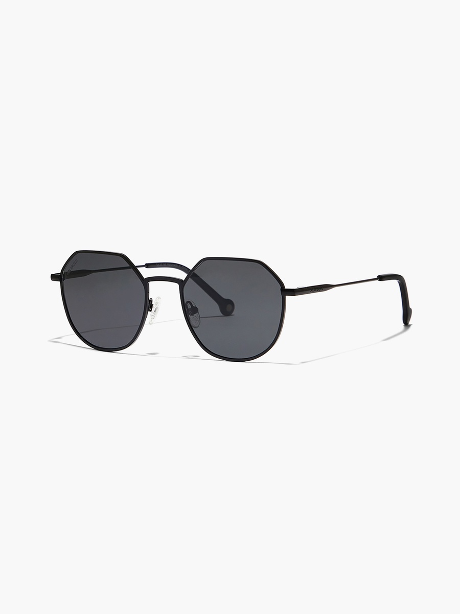 TURN UP Polarized  Polarized Black Lens 52 mm Geometric Sunglasses
