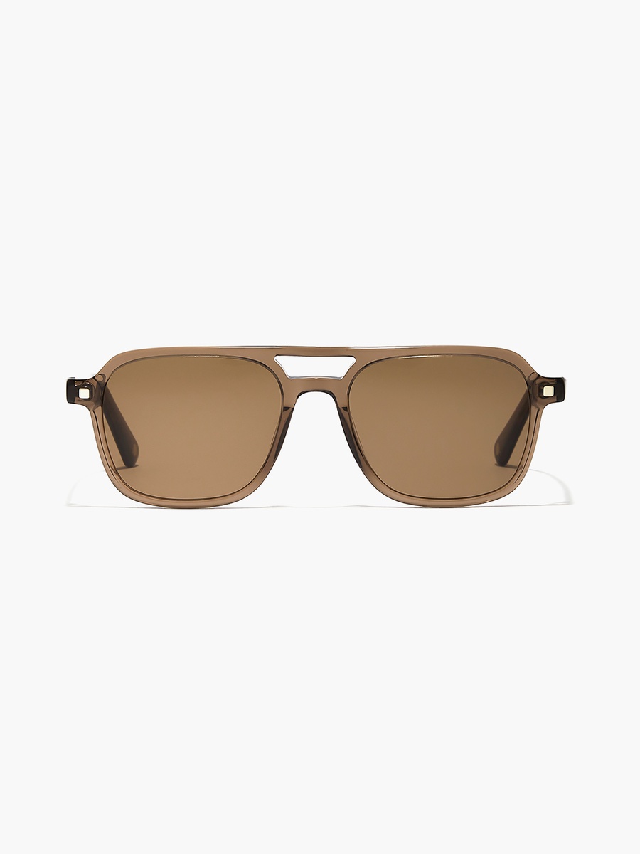 Men Brown Lens 54 mm Navigator Sunglasses - 30S-000217-0404