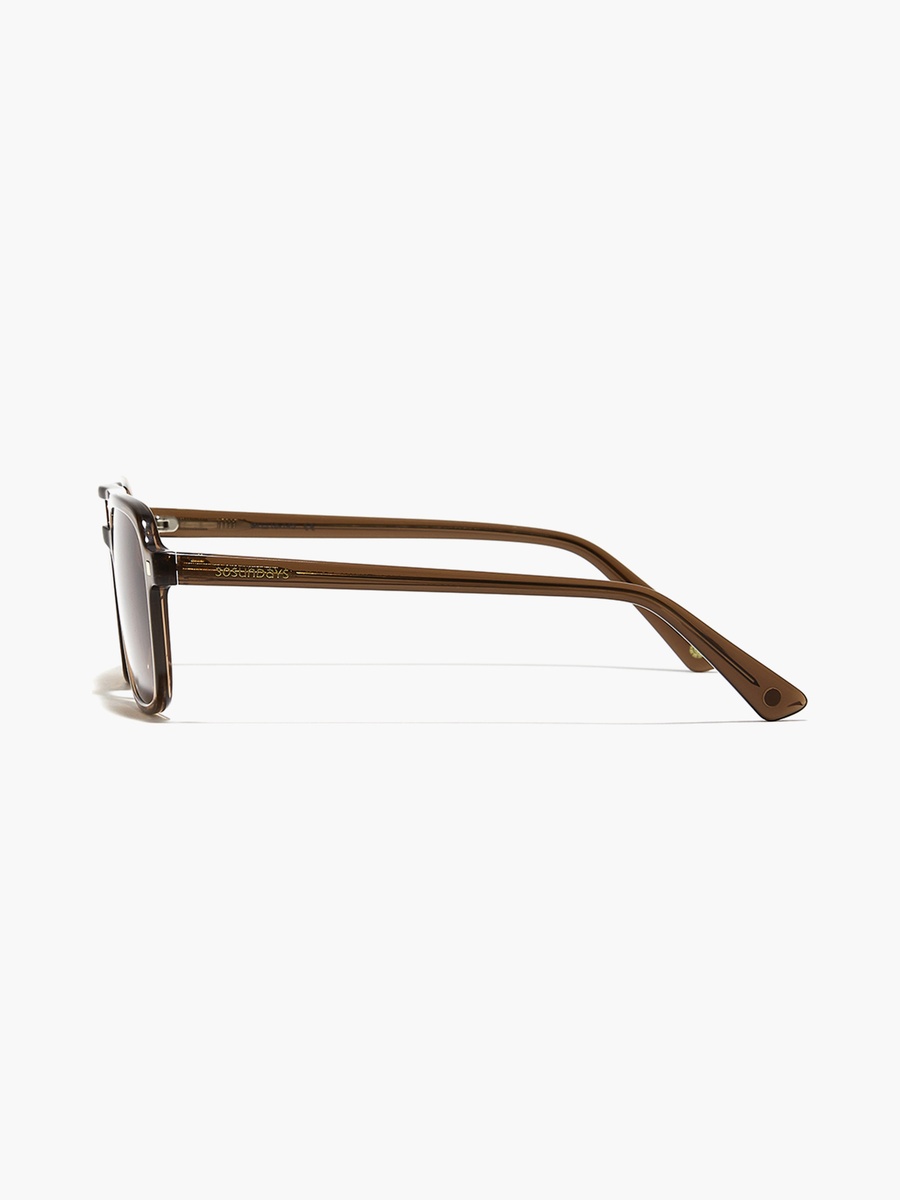 Men Brown Lens 54 mm Navigator Sunglasses - 30S-000217-0404