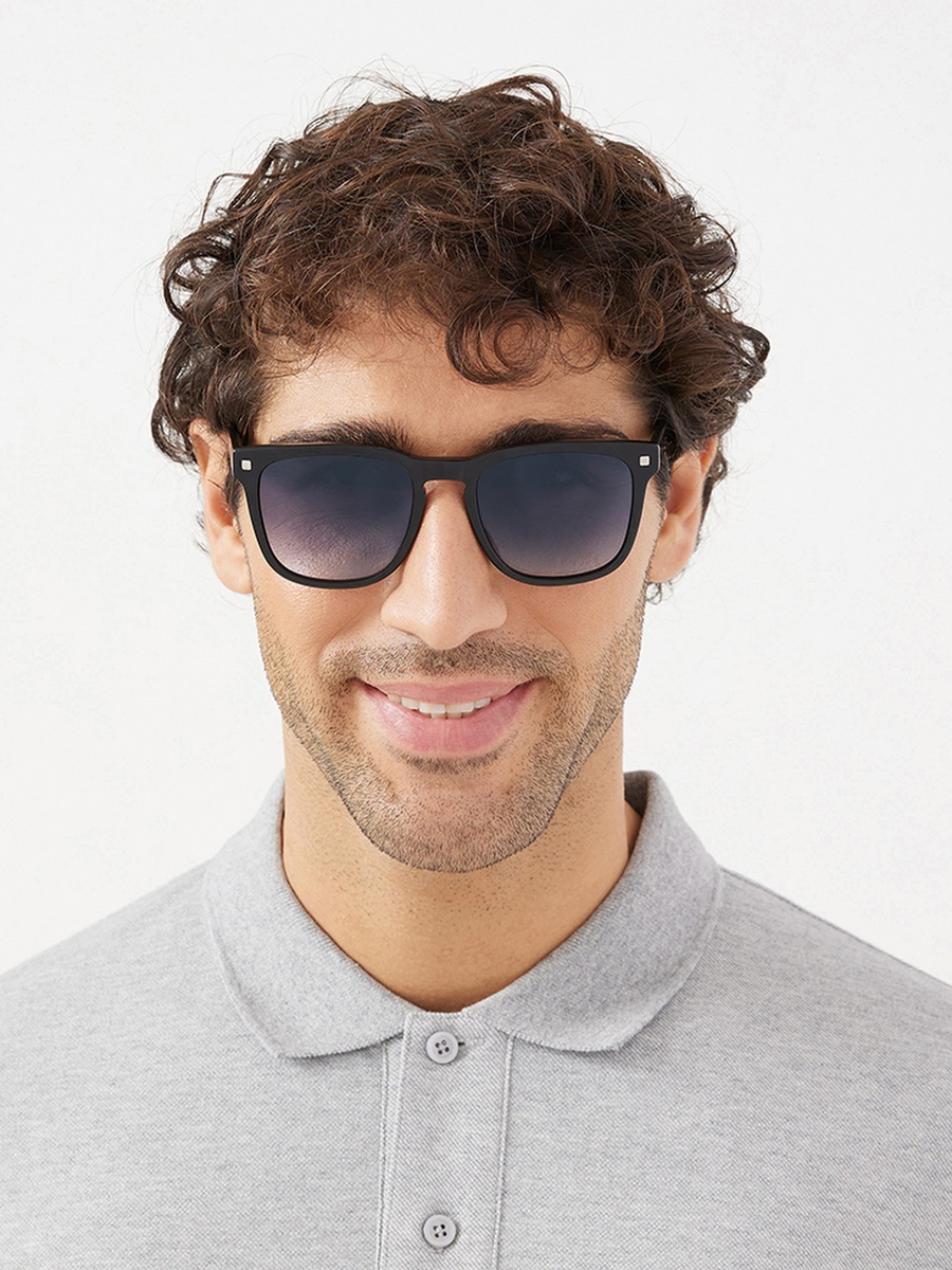 MAESTRO  Blue Lens 52 mm Square Sunglasses