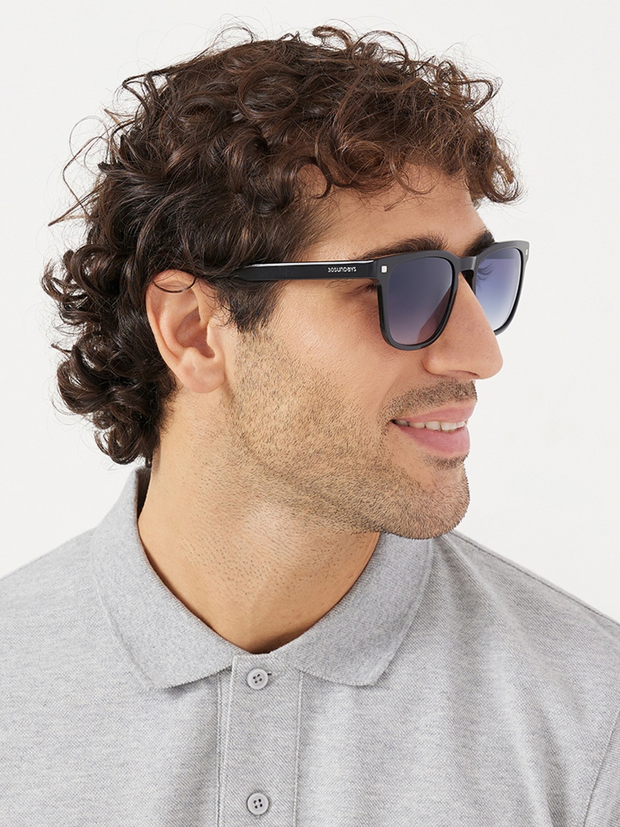 MAESTRO  Blue Lens 52 mm Square Sunglasses