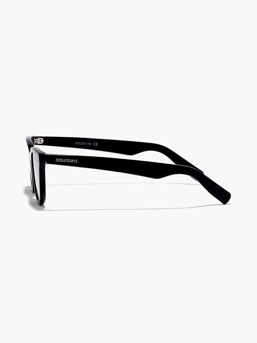 THALIA  Black Lens 53 mm Cat Eye Sunglasses