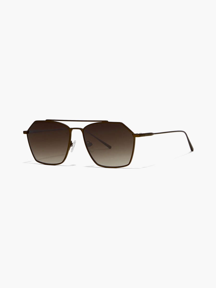 FIGARO  Brown Lens 57 mm Geometric Sunglasses