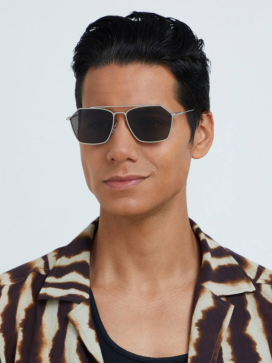 FIGARO  Grey Lens 57 mm Geometric Sunglasses
