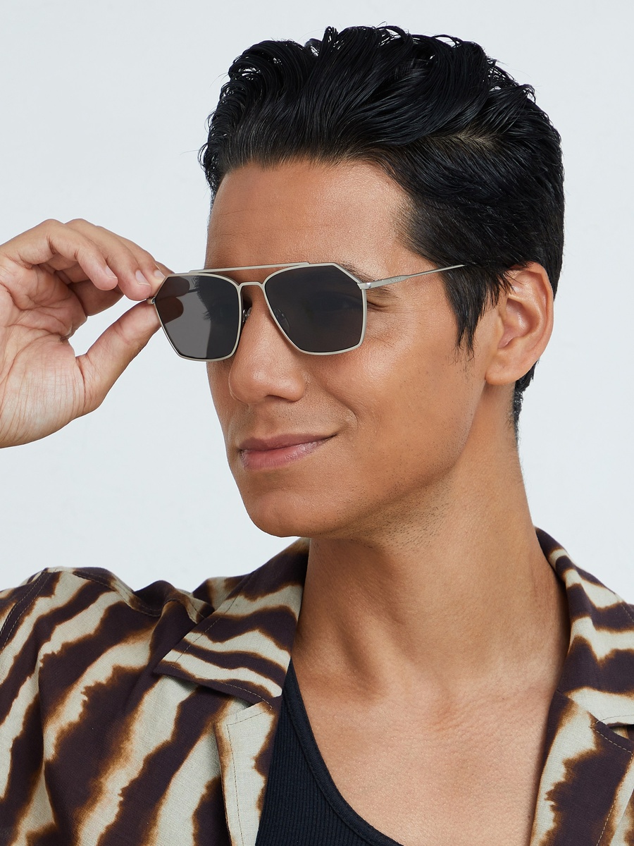 FIGARO  Grey Lens 57 mm Geometric Sunglasses