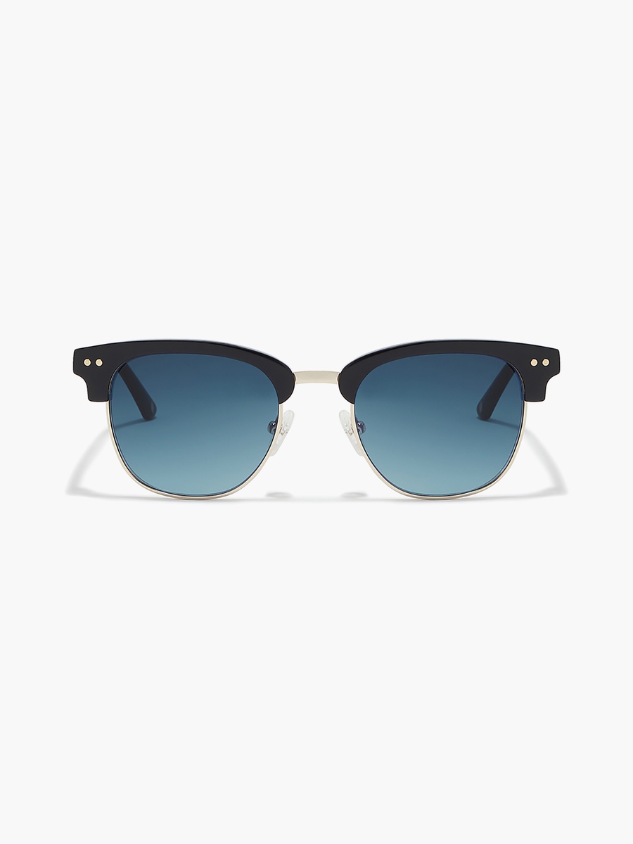LUMI  Blue Lens 51 mm Clubmaster Sunglasses