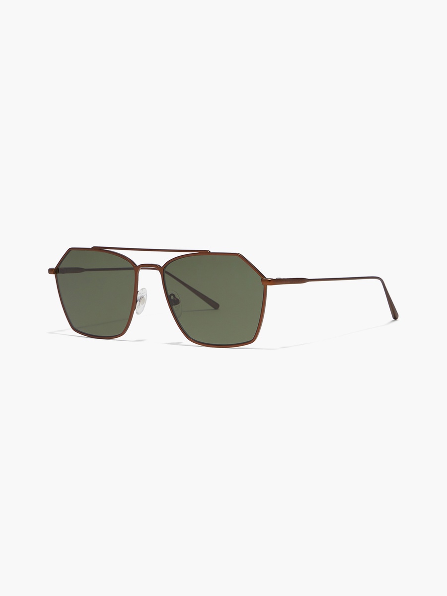 Men Green Lens 59 mm Geometric Sunglasses - 30S-000266-0406