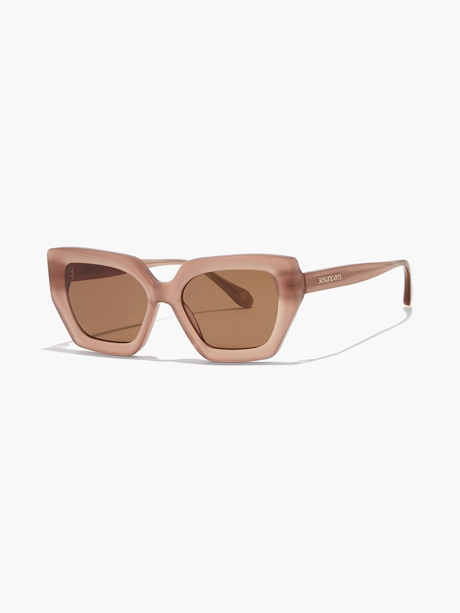 Women Brown Lens 49 mm Cat Eye Sunglasses - 30S-000272-2404