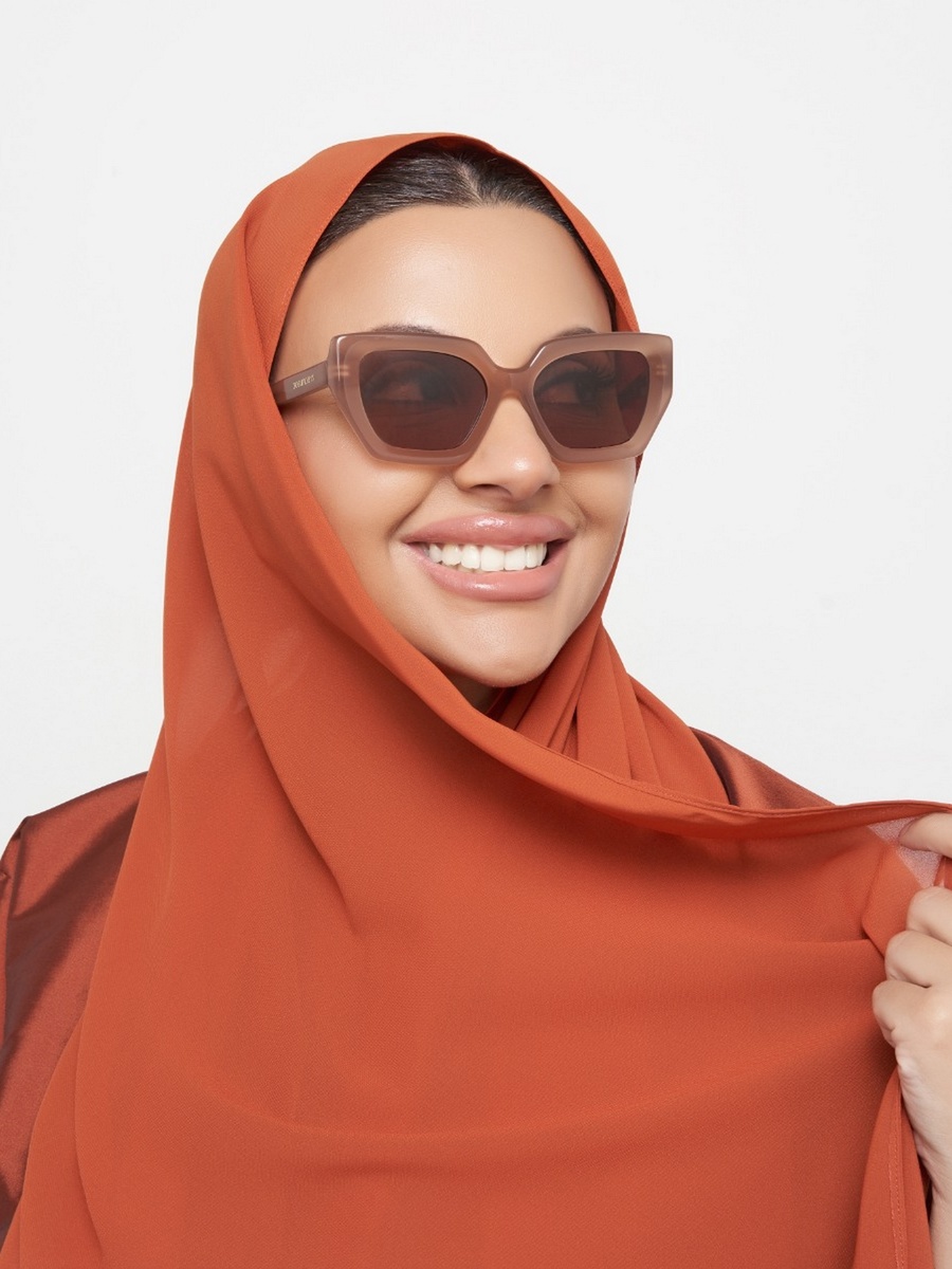 Women Brown Lens 49 mm Cat Eye Sunglasses - 30S-000272-2404