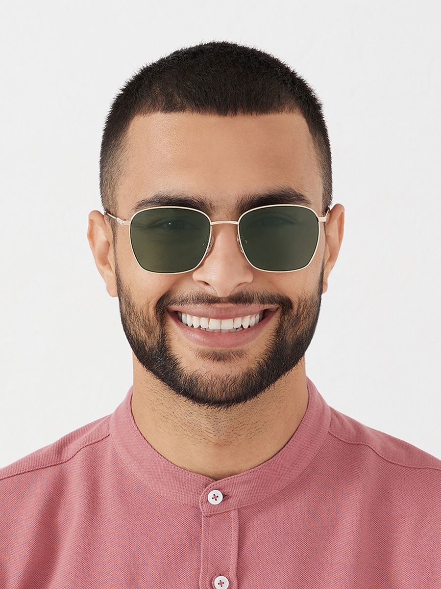 Men Green Lens 54 mm Square Sunglasses - 30S-000278-2906
