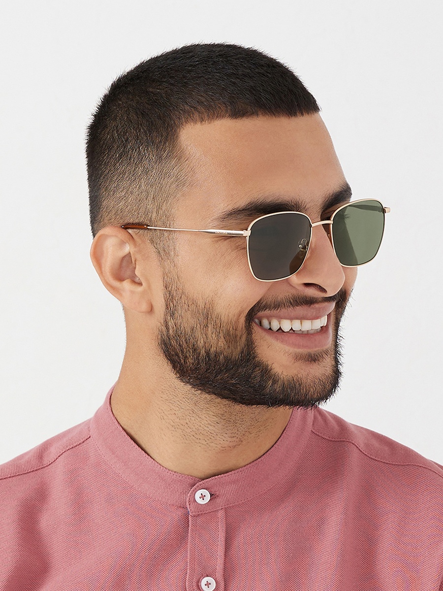 Men Green Lens 54 mm Square Sunglasses - 30S-000278-2906