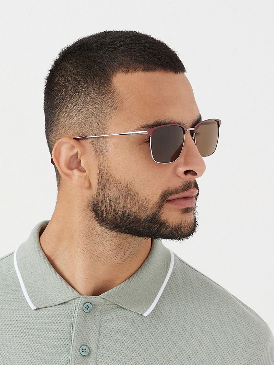 RELIC  Brown Lens 57 mm Rectangle Sunglasses