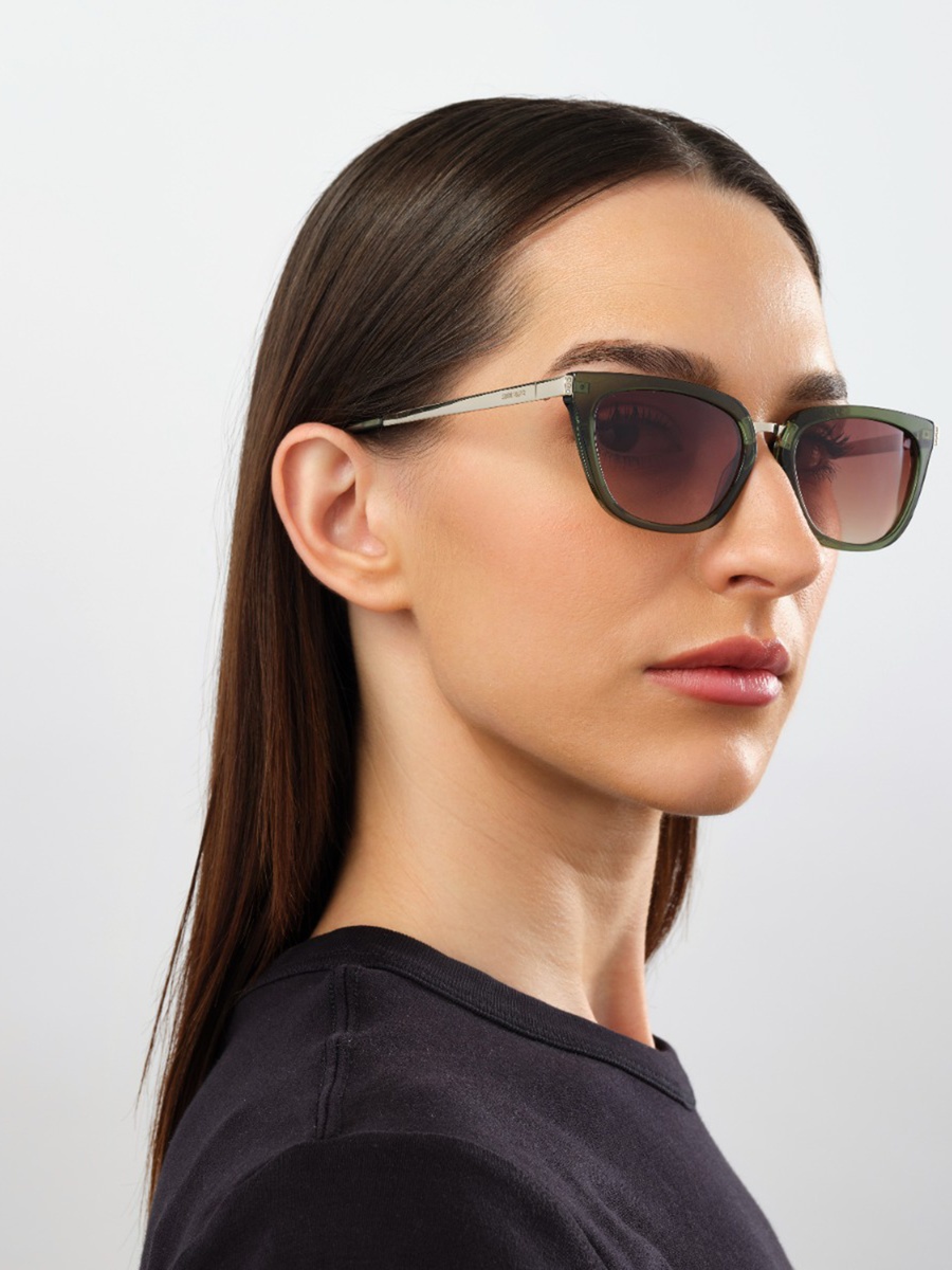 53MM Brown Cat Eye Sunglasses 30S-000302-0604
