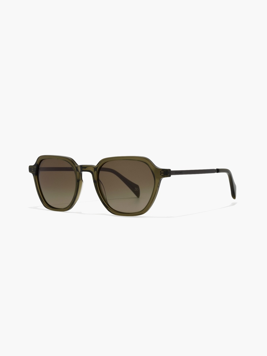 Polarized 52MM Green Geometric Sunglasses 30S-000303-0606p