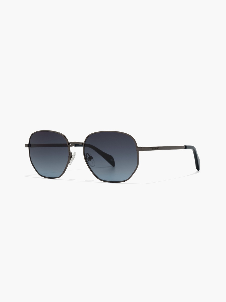 54MM Blue Geometric Sunglasses 30S-000304-0702