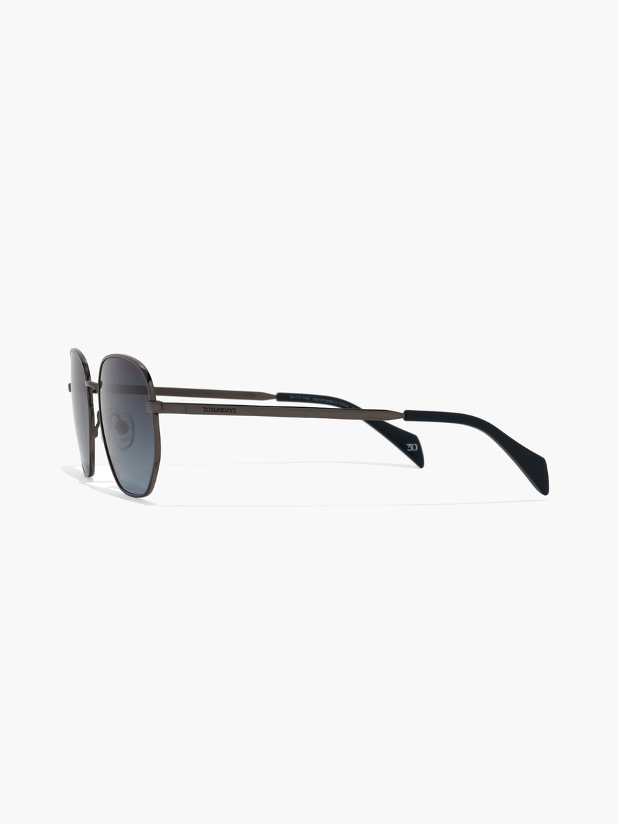 54MM Blue Geometric Sunglasses 30S-000304-0702