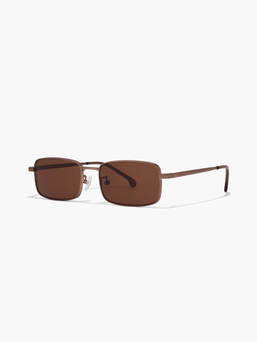 54MM Brown Rectangle Sunglasses 30S-000404-0404