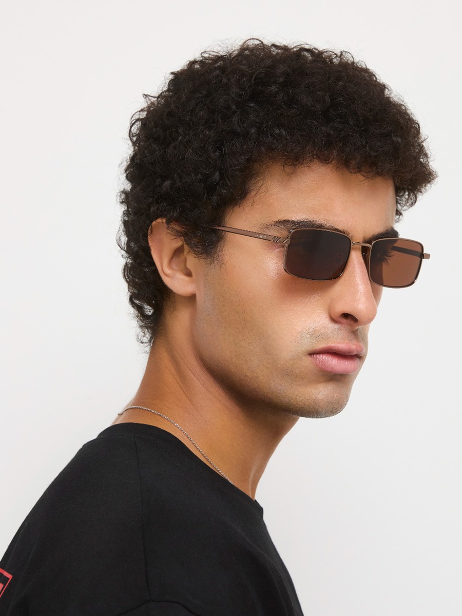 54MM Brown Rectangle Sunglasses 30S-000404-0404