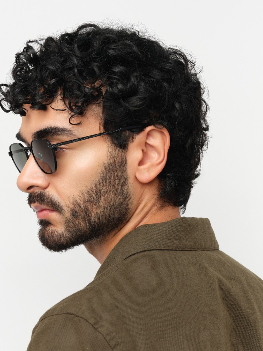 Hisma 53MM Grey Geometric Sunglasses - 30S-000426-0106