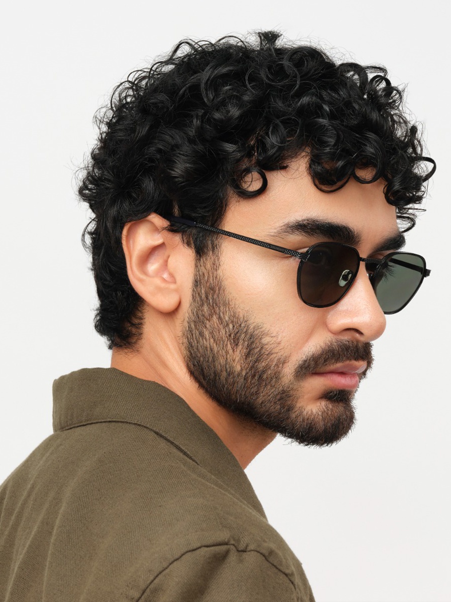 Hisma 53MM Grey Geometric Sunglasses - 30S-000426-0106