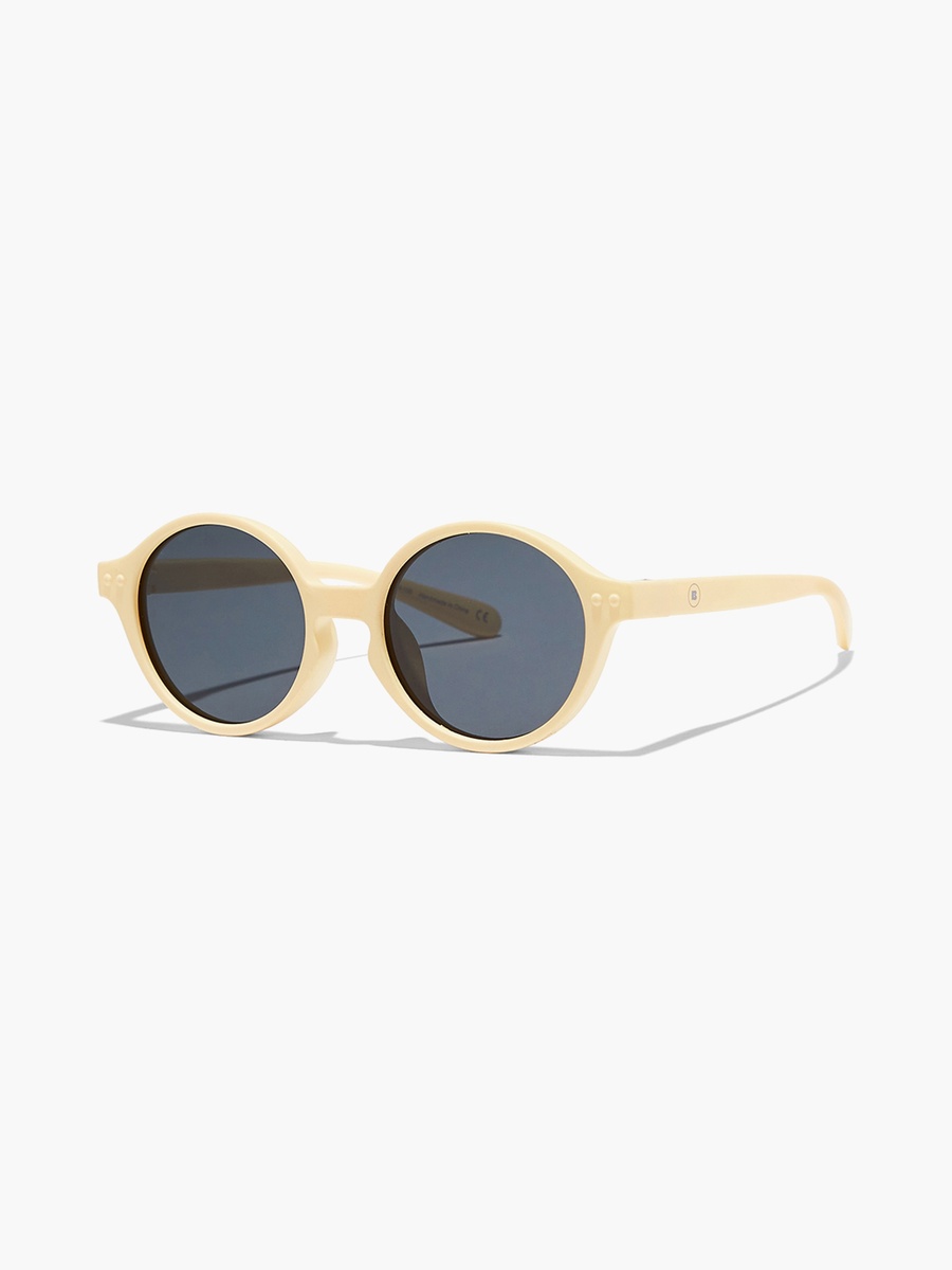 Kids Grey Lens 40 MM Round Sunglasses - BAB-000500-2007