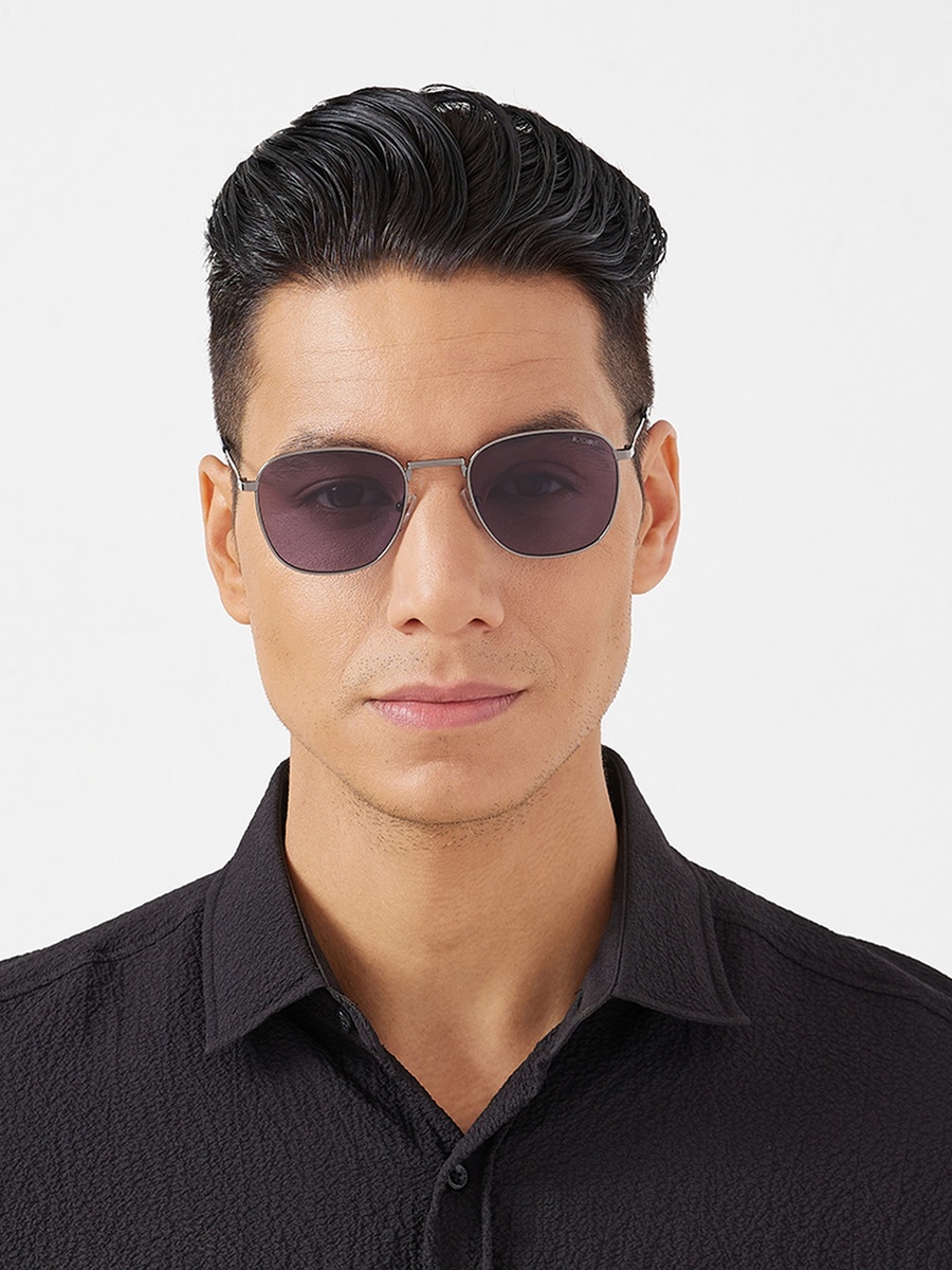 MUST-HAVE  Blue Lens 51 mm Square Sunglasses