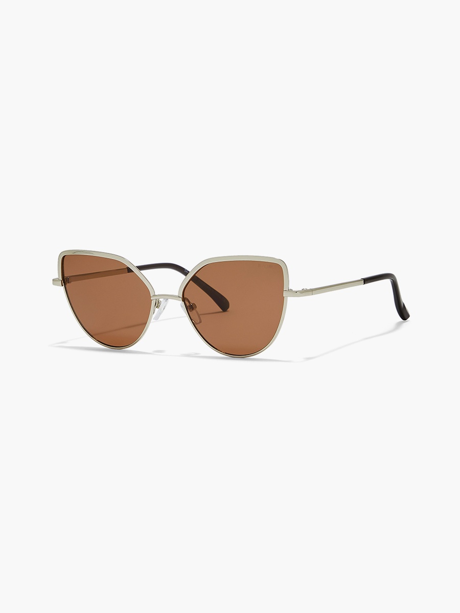 Women Brown Lens 54 mm Cat Eye Sunglasses - BLA-000250-2904