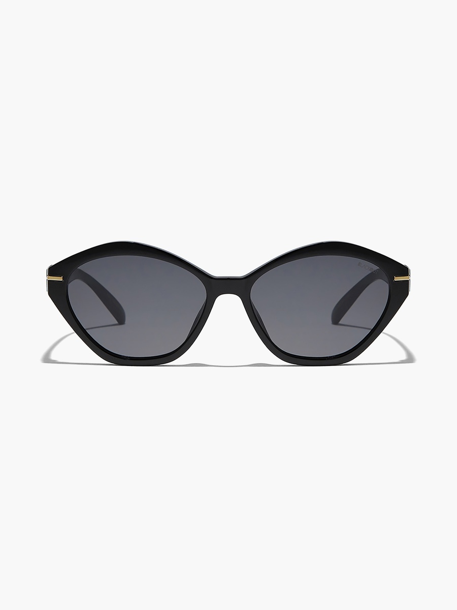 Women Black Lens 56 mm Geometric Sunglasses - BLA-000267-0101