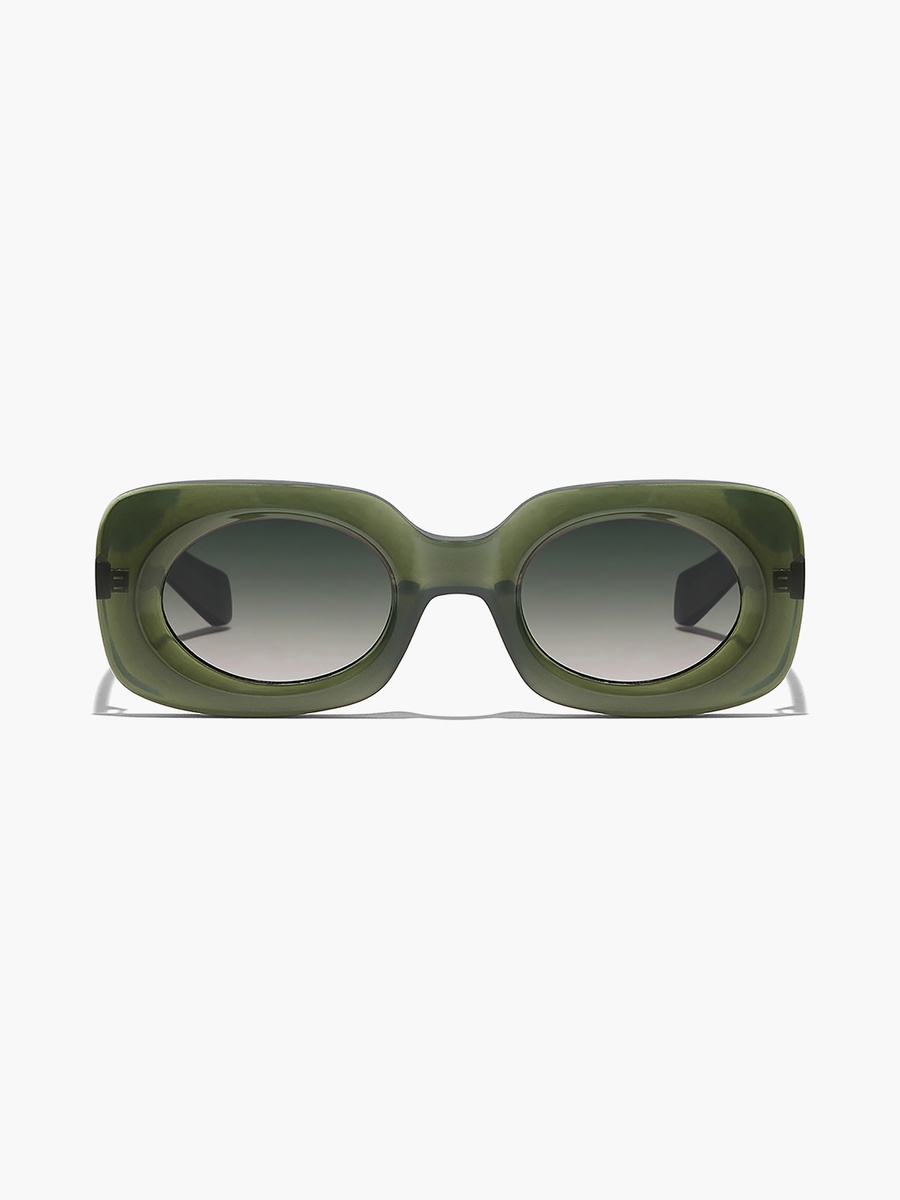 Women Green Lens 49 mm Rectangle Sunglasses - BLA-000271-0606