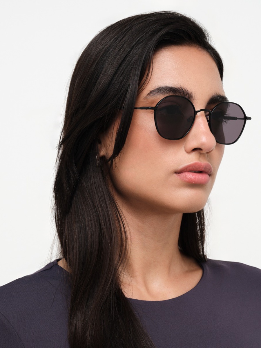 SHIMMER  Grey Lens 48 MM Geometric Sunglasses