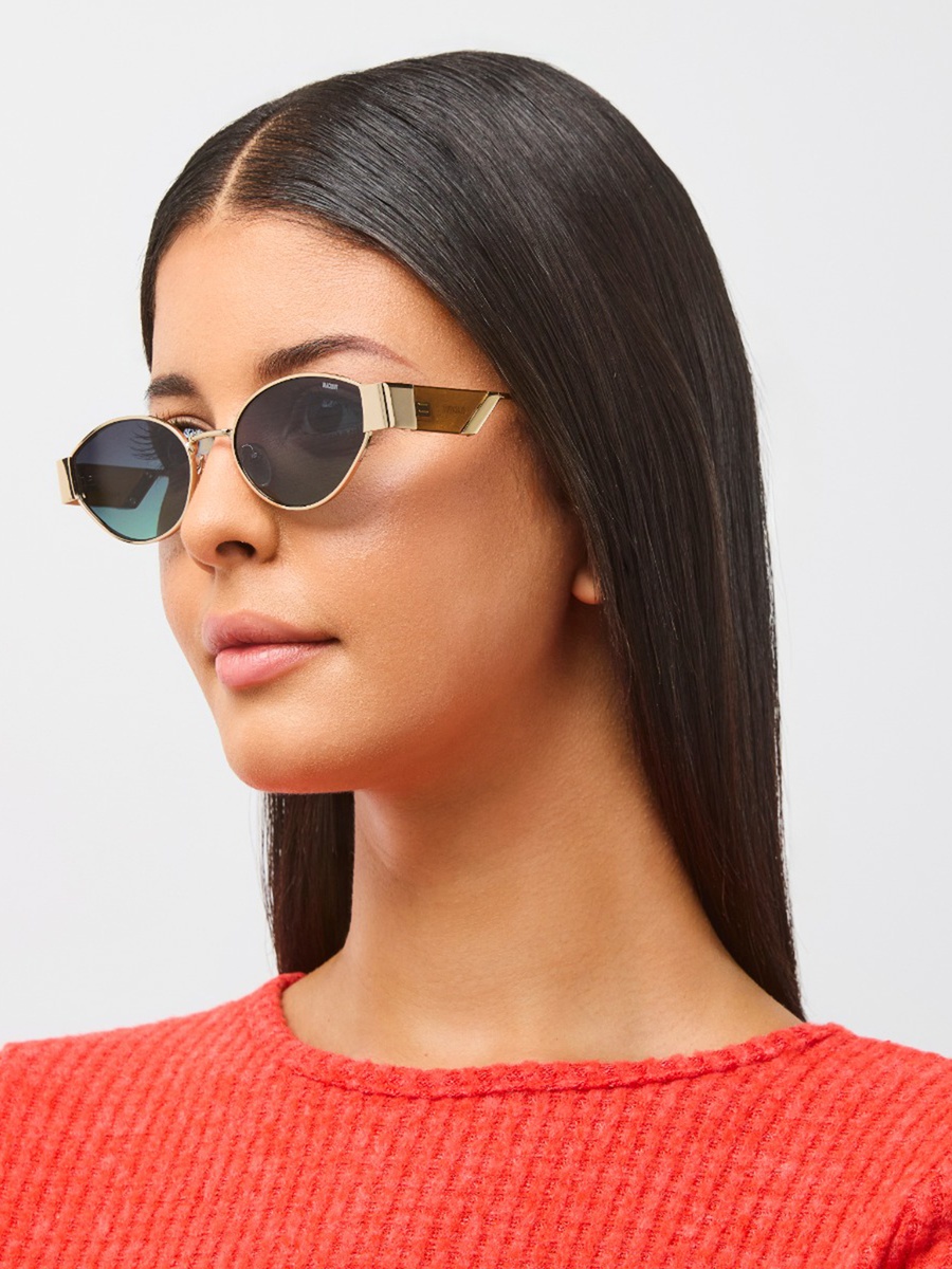 53MM Green Oval Sunglasses BLA-000300-2906