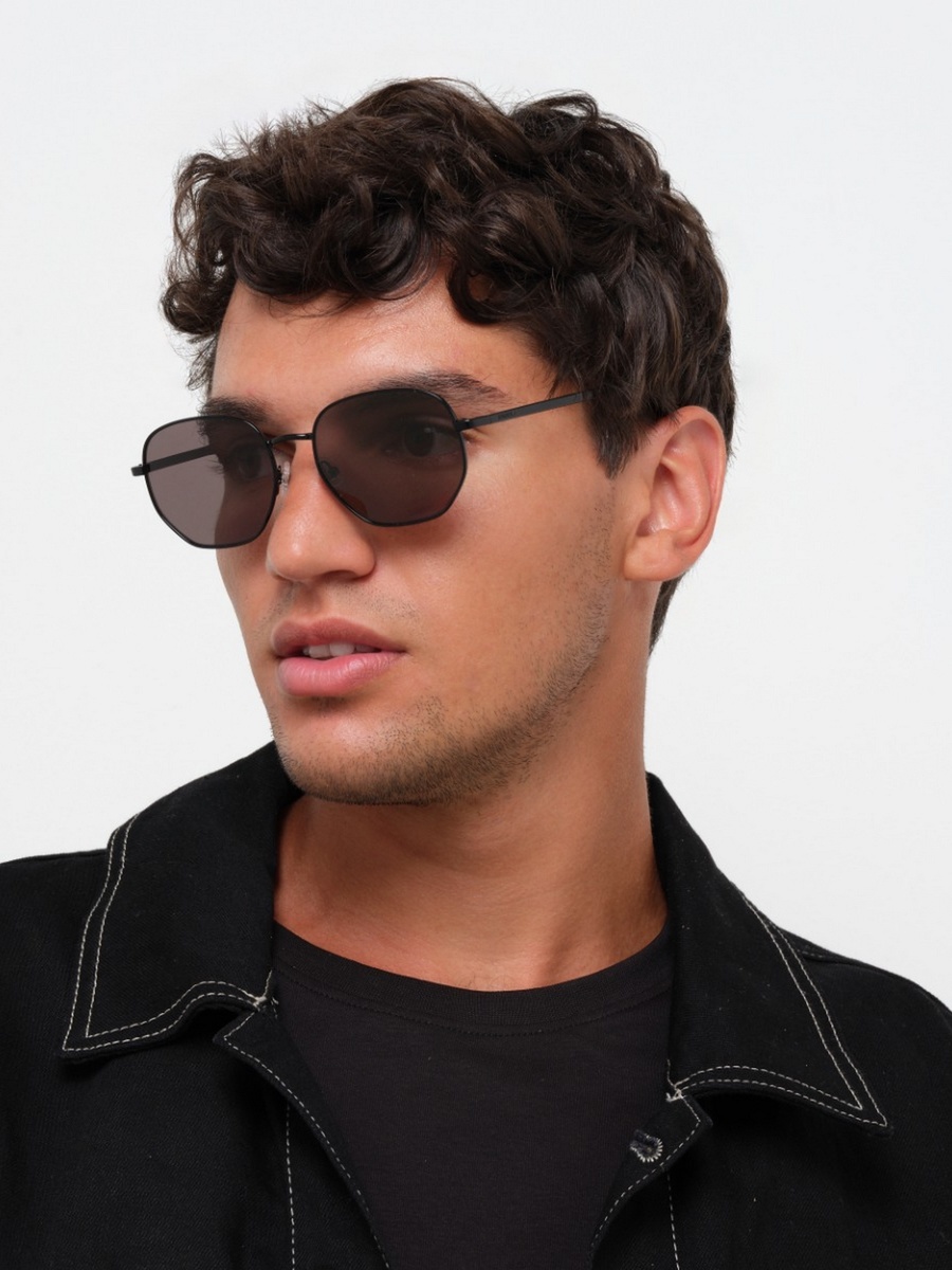 COSMO 54 MM Black Geometric Sunglasses