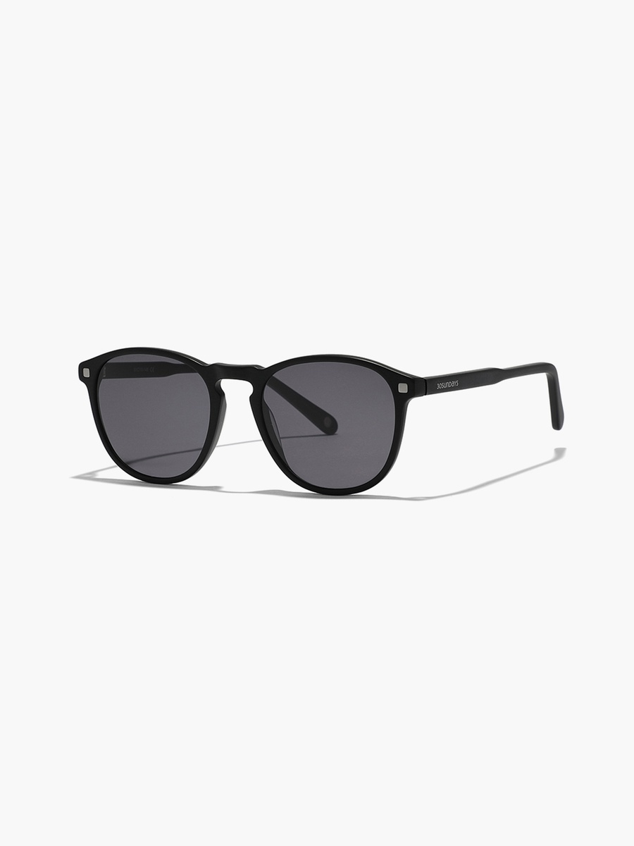 OLYMPIAN 50 MM Grey Round Sunglasses
