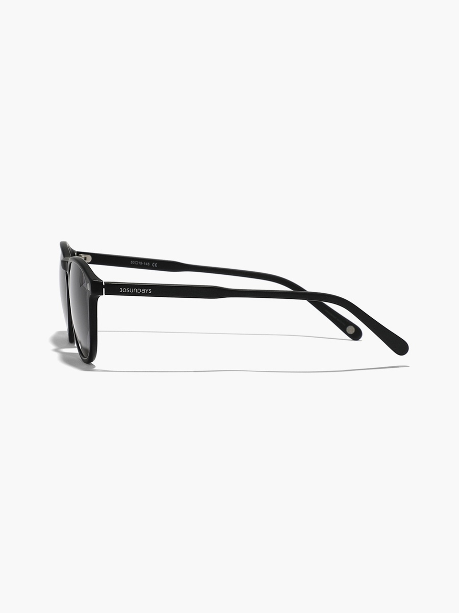 OLYMPIAN 50 MM Grey Round Sunglasses