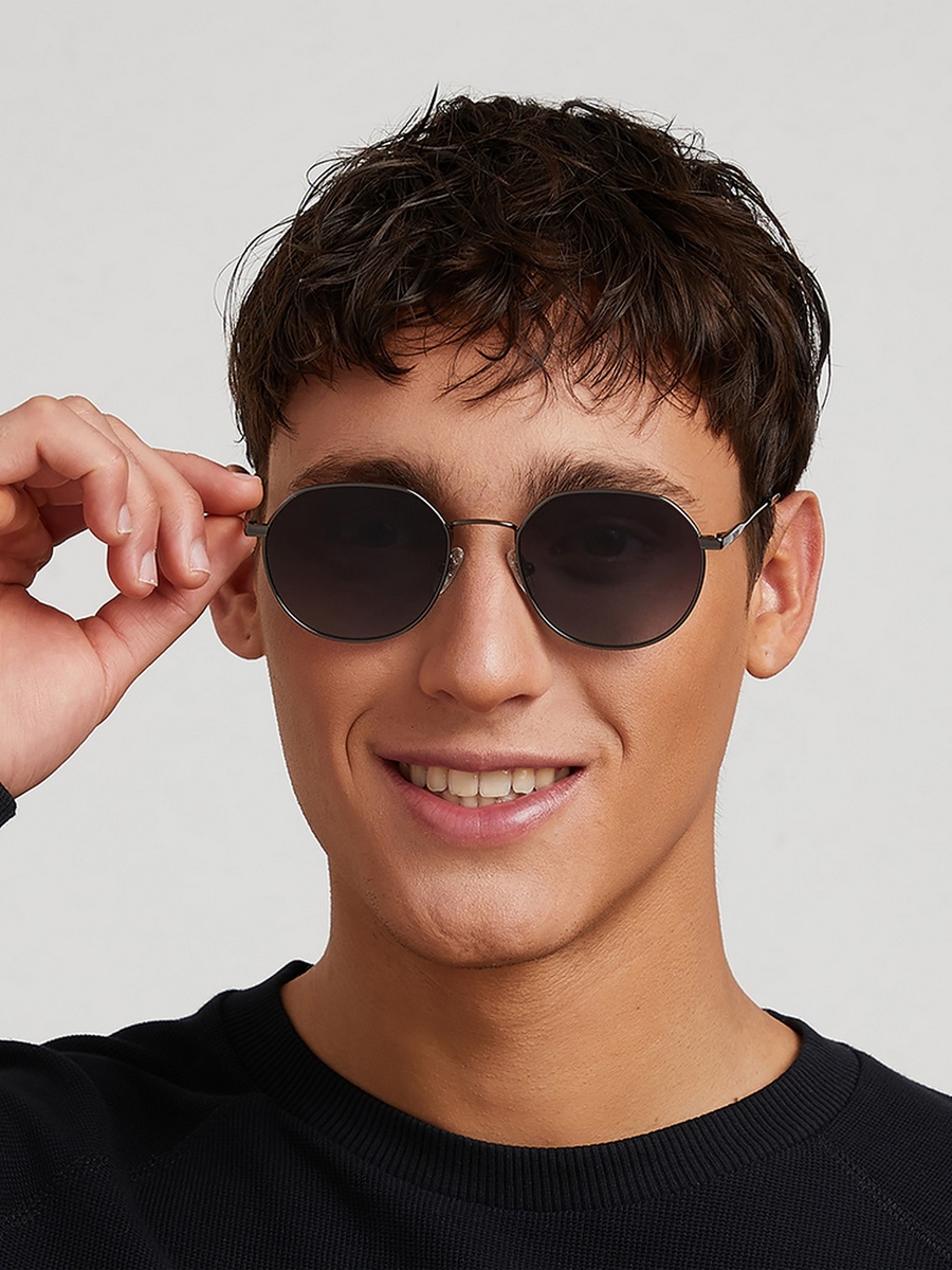 WANDERLUST 53 MM Blue Round Sunglasses
