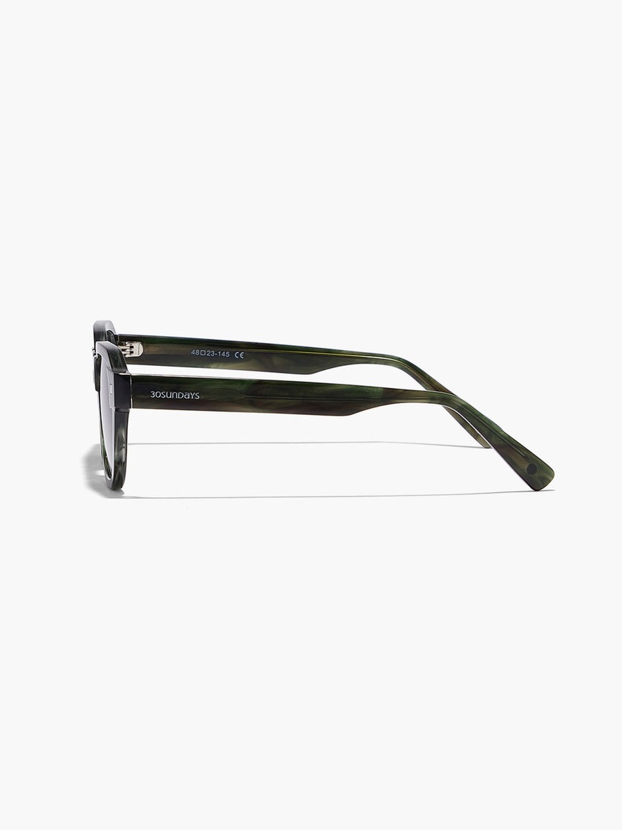 HAMPTON 48 MM Blue Square Sunglasses
