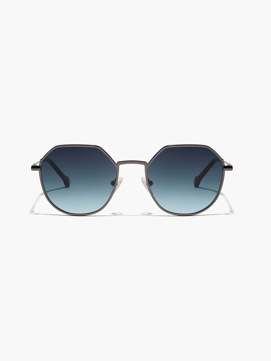 TURN UP II 55 MM Blue Geometric Sunglasses