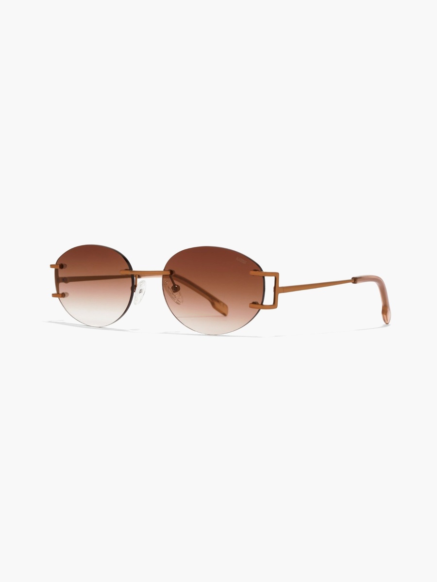 Endless 54 MM Brown Oval Sunglasses - su60404-bla-000346-0404-54