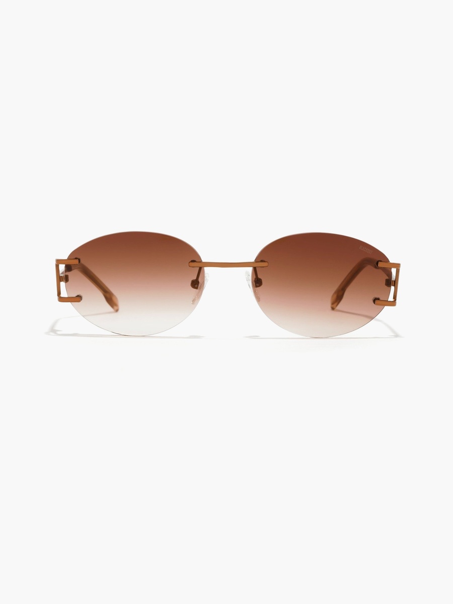 Endless 54 MM Brown Oval Sunglasses - su60404-bla-000346-0404-54