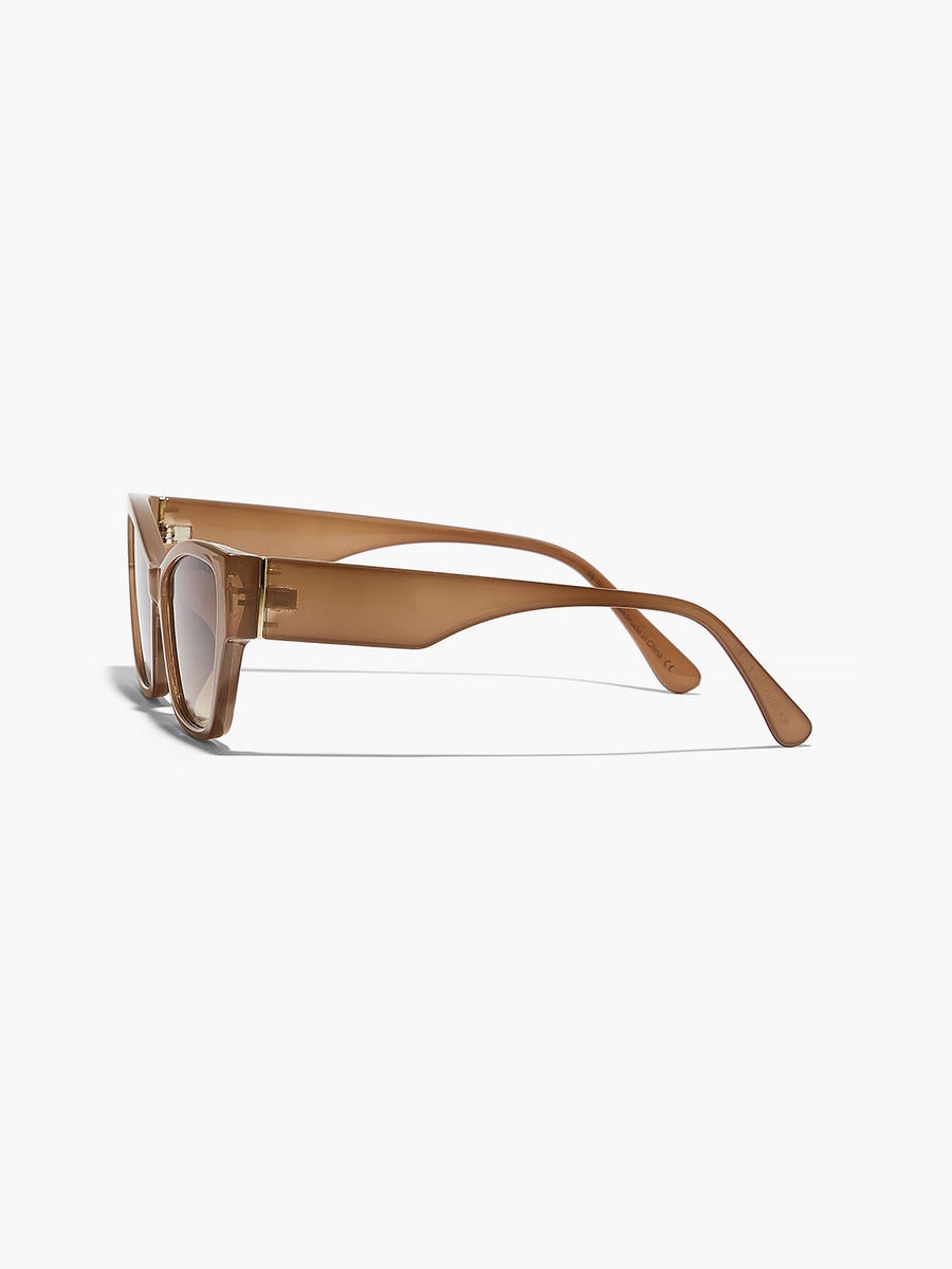 KAYLA  Brown 58 mm Cat Eye Sunglasses
