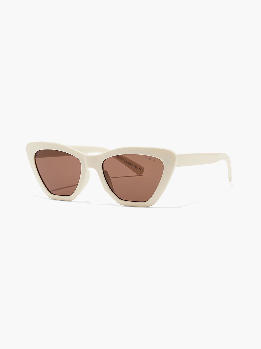 HATTIE  Brown 57 mm Cat Eye Sunglasses