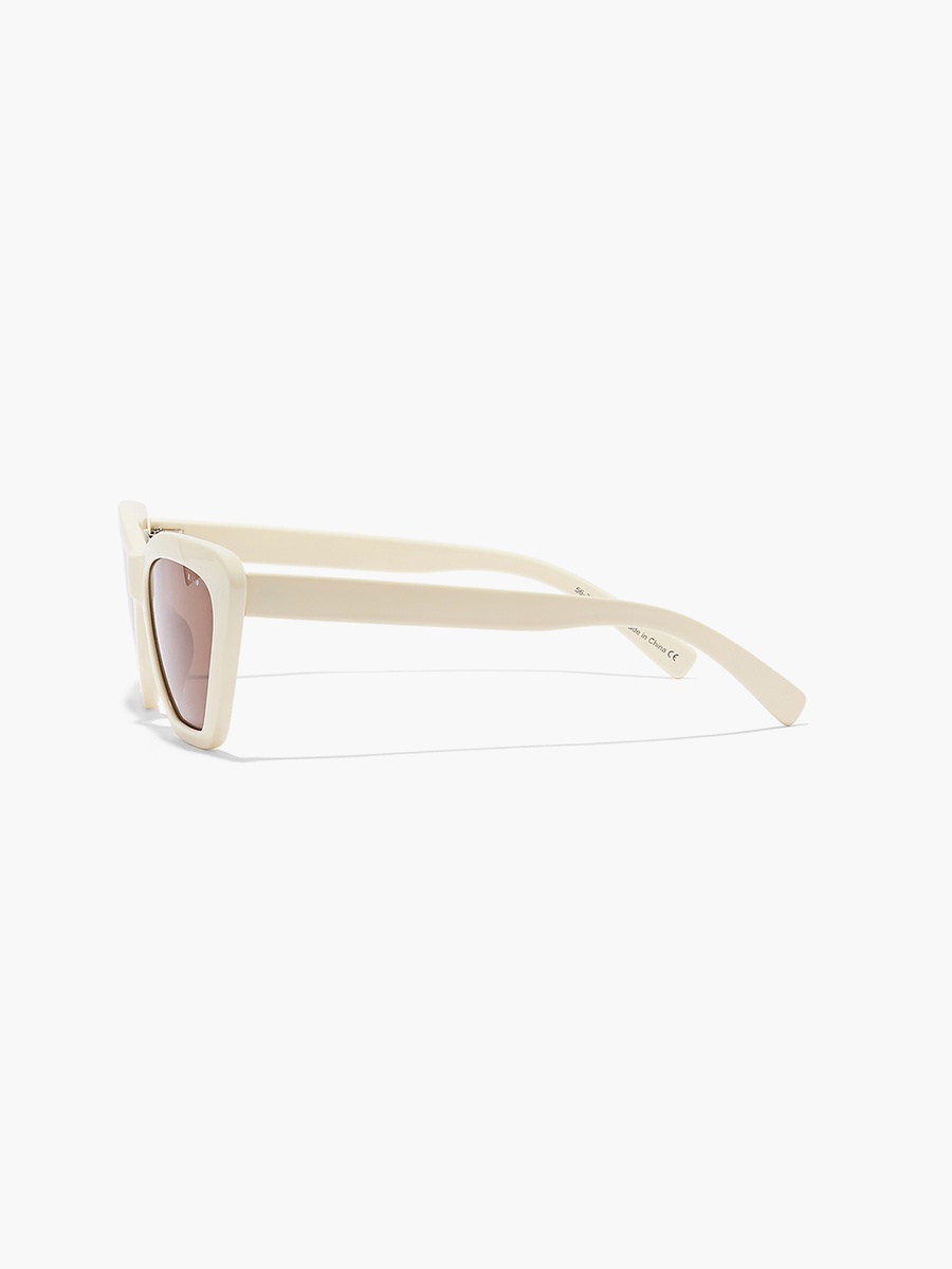 HATTIE  Brown 57 mm Cat Eye Sunglasses